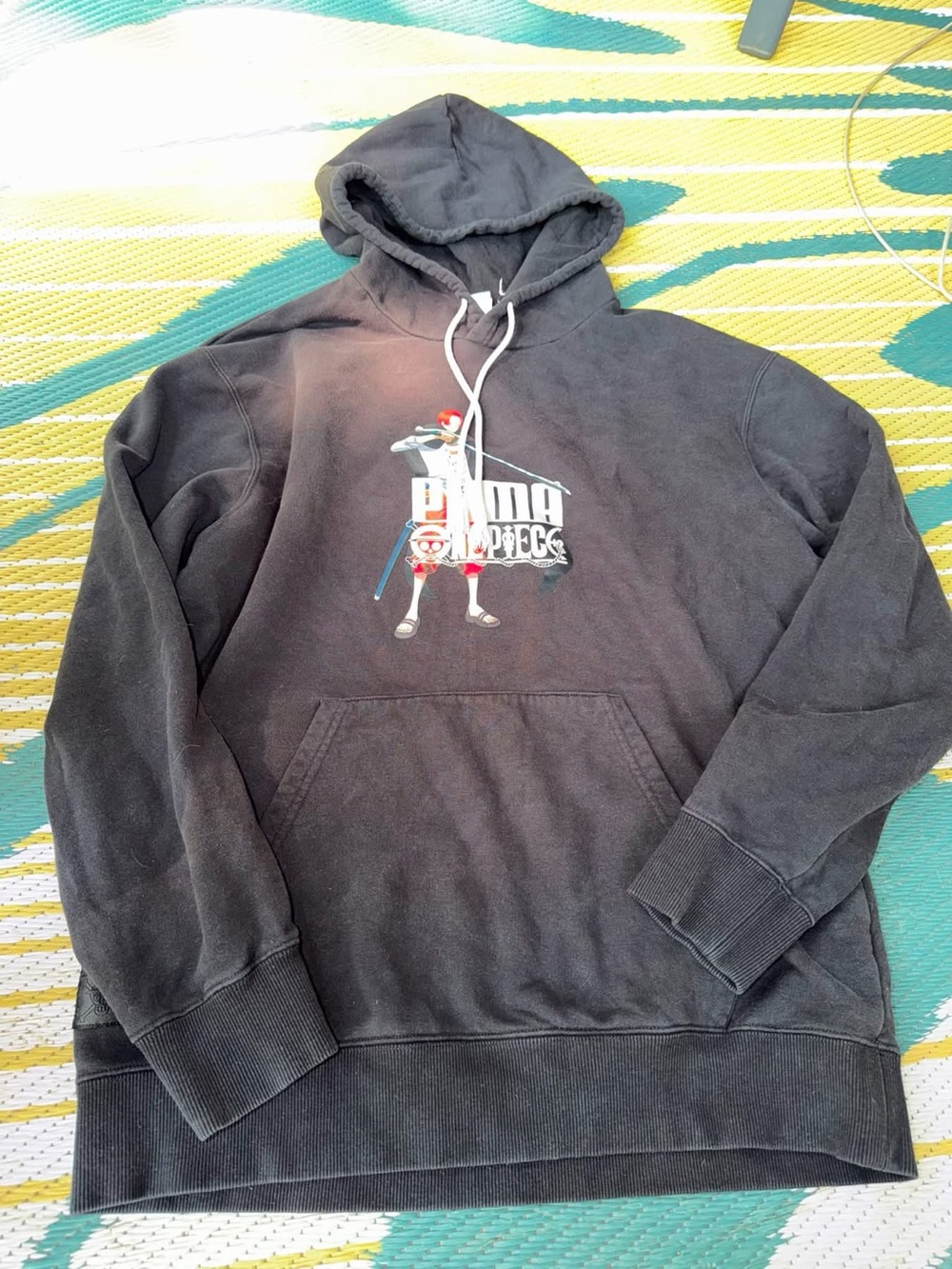 Puma Black Graphic Hoodie with Character Logo - Men